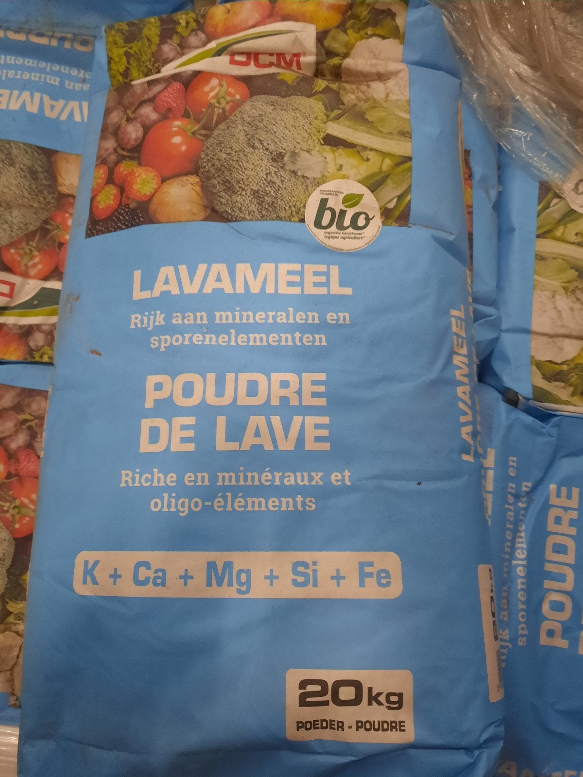 Dcm lavameel, Ophalen, Overige typen