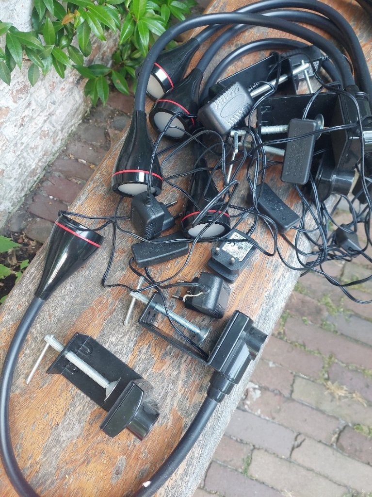 Ledlampen met klem, Ophalen, Zo goed als nieuw, E27 (groot), Led-lamp