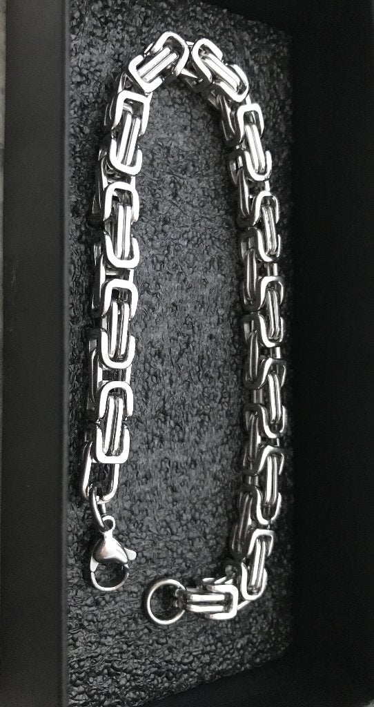 Armband Koningsschakel Tibet zilver 20 CM massief -NIEUW-, Ophalen of Verzenden, Nieuw, Zilver, Overige materialen