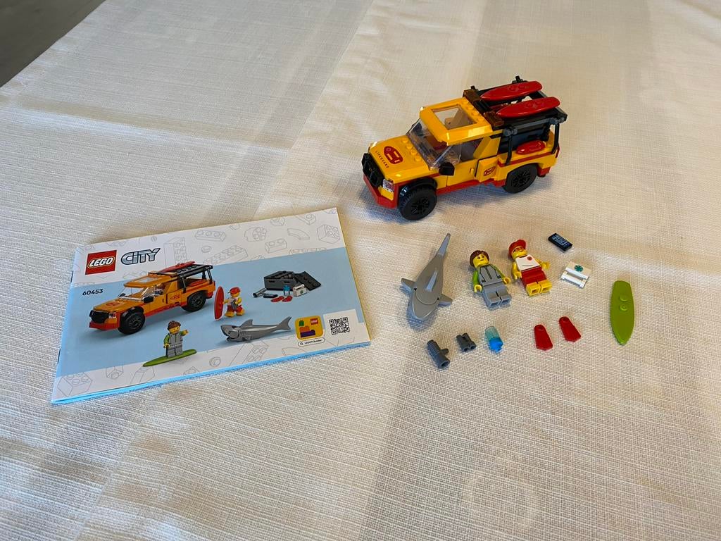 Lego 60453 Lifeguard Truck, Compleet, Lego, Ophalen of Verzenden, Complete set