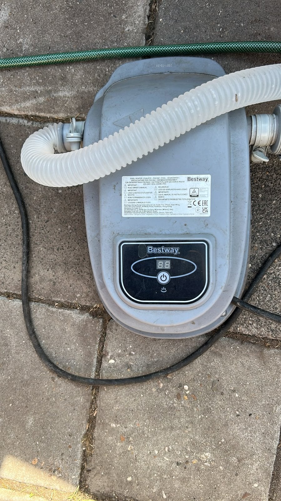 Bestway warmtepomp voor zwembad - Werkt perfect!, Ophalen, Zo goed als nieuw