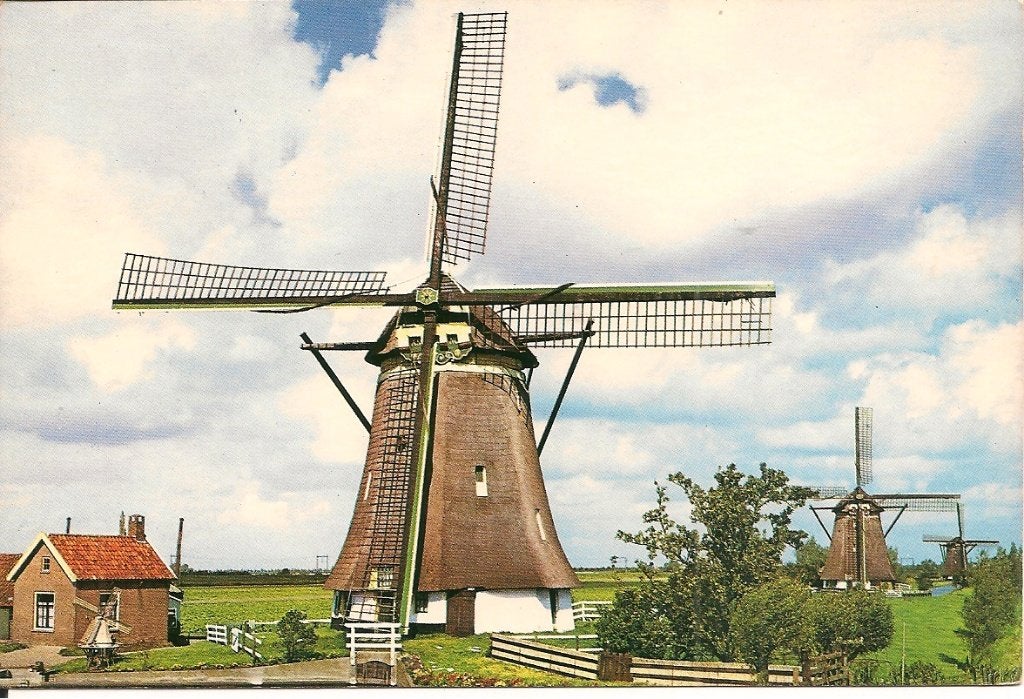 Ansichtkaart Watermolen Zevenhuizen (Z-H), Verzamelen, Ophalen of Verzenden, 1980 tot heden, Gelopen, Zuid-Holland