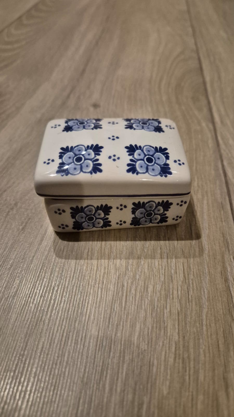 Mooi Delfts Blauw Sieradendoosje, Antiek en Kunst, Ophalen of Verzenden