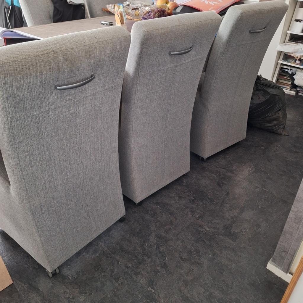 Stoelen 6 stuks op wieltjes, Huis en Inrichting, Ophalen of Verzenden