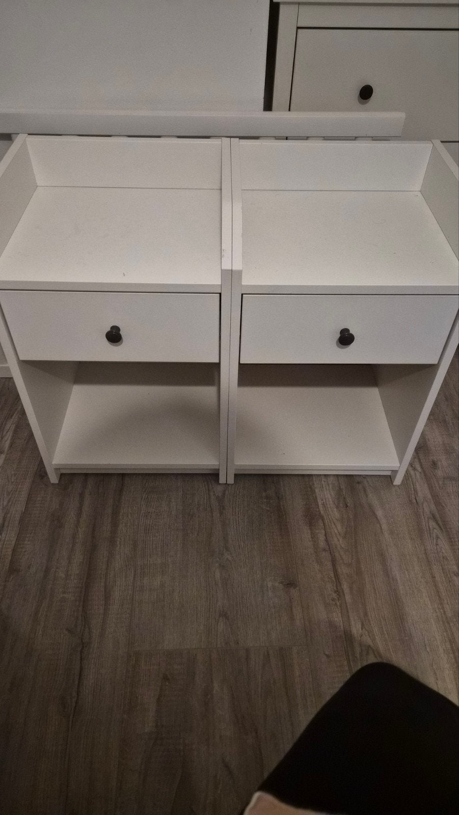 Nachtkastjes Hauga van Ikea 2x, Ophalen, Gebruikt, Minder dan 45 cm