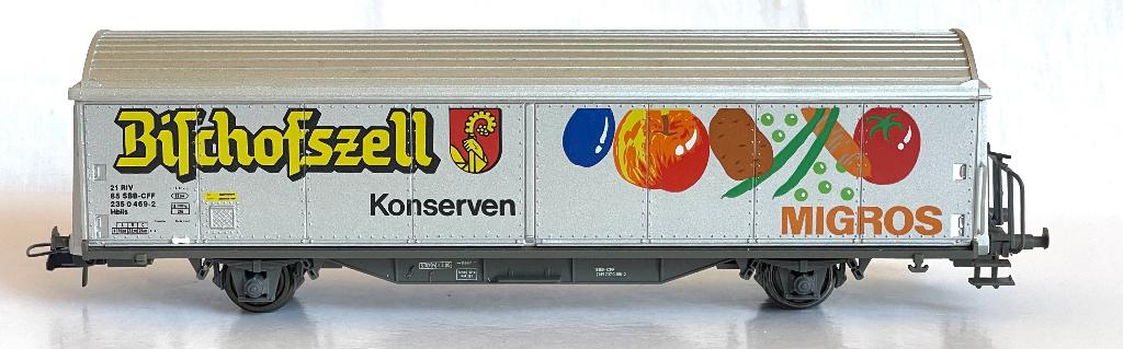 Roco 46397: Hbils "Bischofszell Migros" van de SBB, Gelijkstroom, Wagon, Ophalen of Verzenden, Zo goed als nieuw