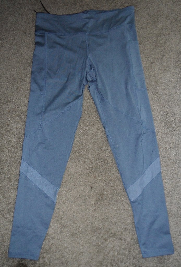 In goede staat: blauwgrijze fitnessbroek HEMA, maat L, Blauw, Maat 42/44 (L), Ophalen of Verzenden, Hema