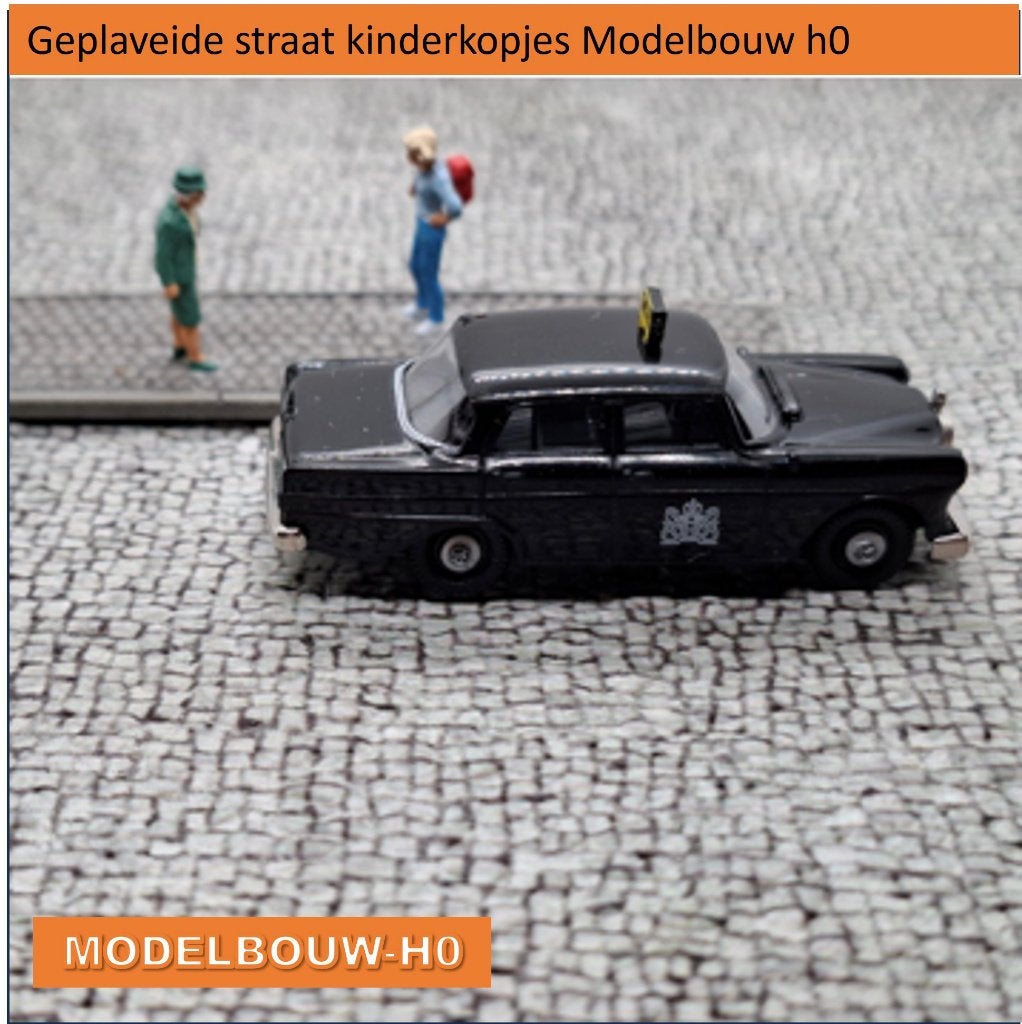 Straat Modelbouw H0 reliëf geprint, Ophalen, Nieuw, 1:50 tot 1:144