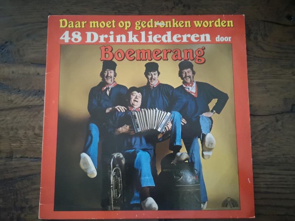 Vinyl lp Boemerang - Daar moet op gedronken worden, Gebruikt, Ophalen of Verzenden, 1970 - 1979, Levenslied of Smartlap