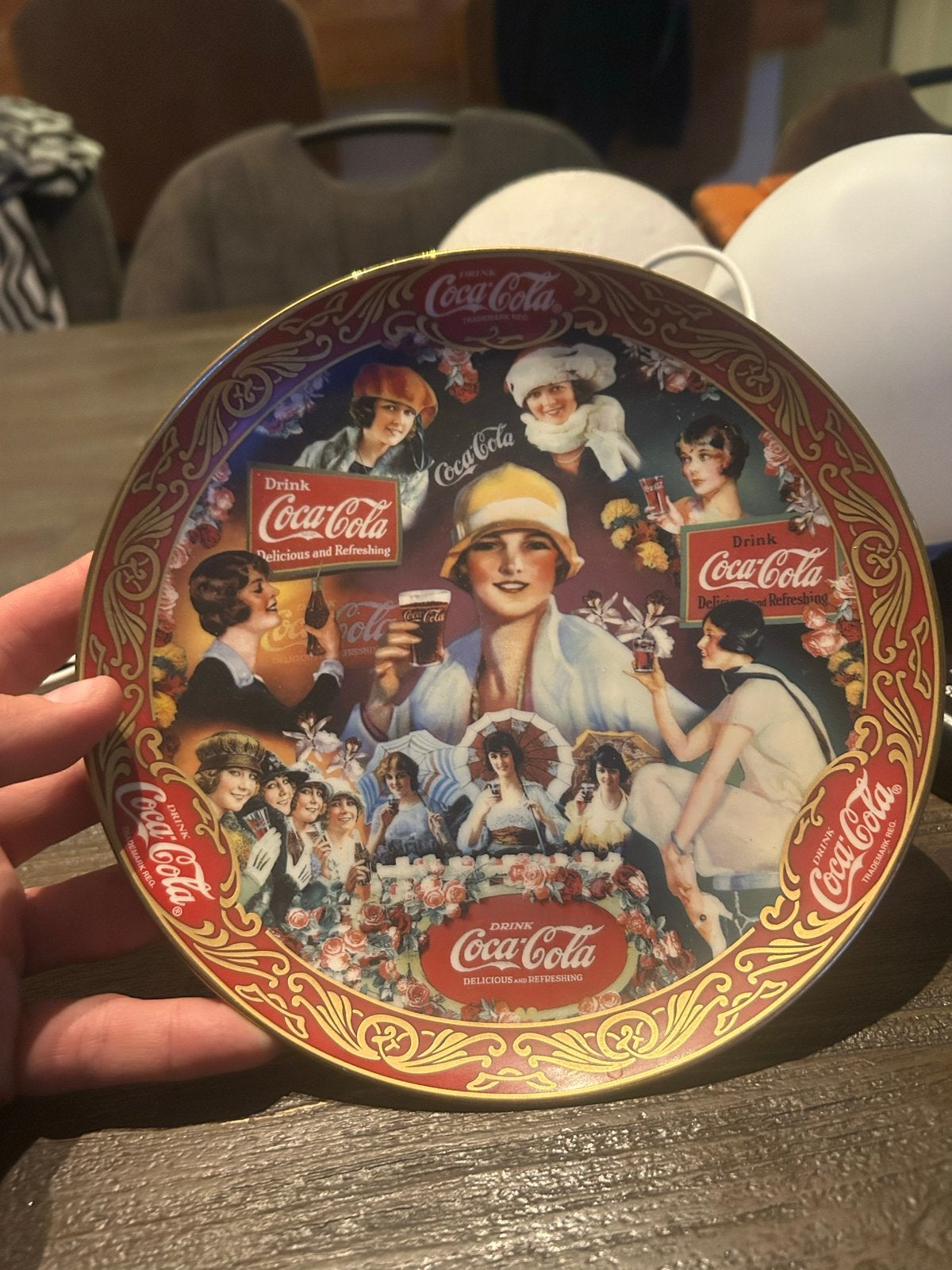 Coca-Cola "Roaring 20's" Limited Edition Franklin Mint Bord, Ophalen of Verzenden, Zo goed als nieuw, Overige typen