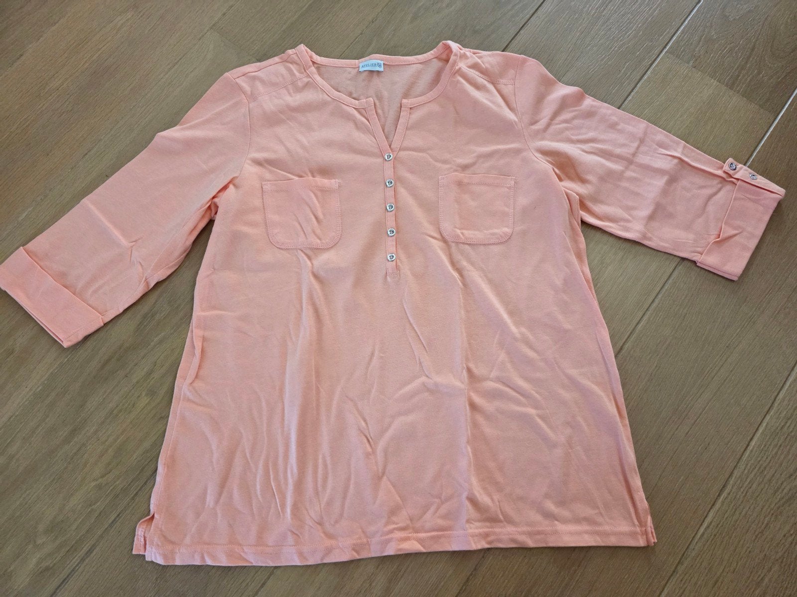Zalmroze shirt, Atelier, maat 42, Atelier, Maat 42/44 (L), Nieuw, Ophalen of Verzenden