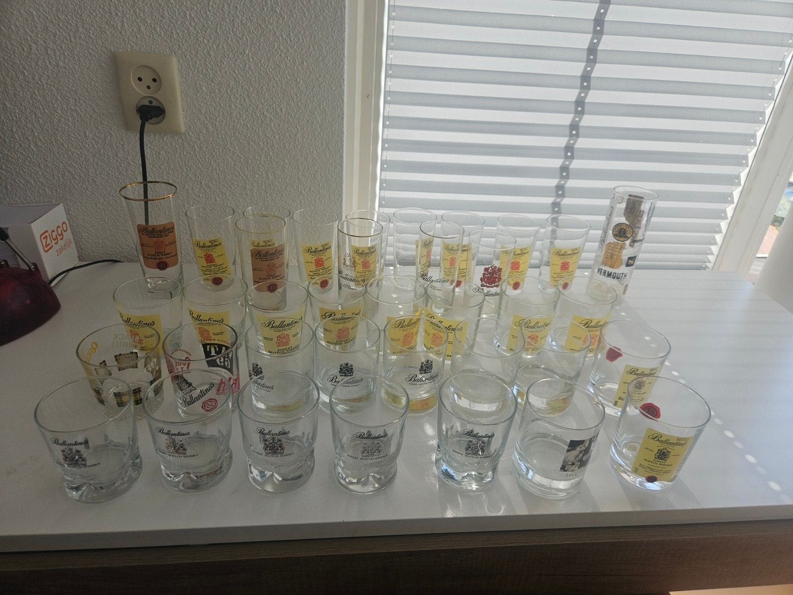 Ballentines verzameling Whisky glazen 37 stuks, Verzamelen, Ophalen, Zo goed als nieuw, Overige typen