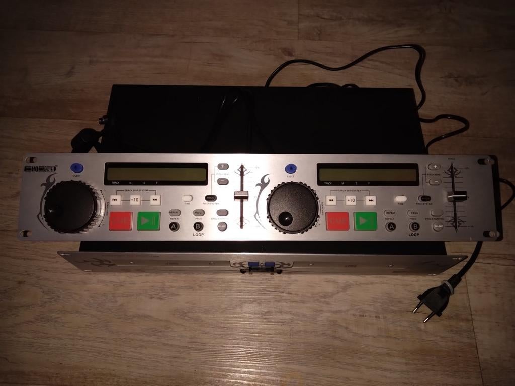 Hq power dubbele cd speler., Ophalen of Verzenden, Audio