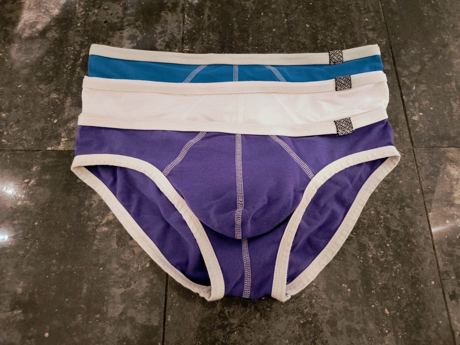 3 Aussiebum Paarse Witte Blauwe Heren Slip Slips, Verzenden, Blauw, Aussiebum, Slip