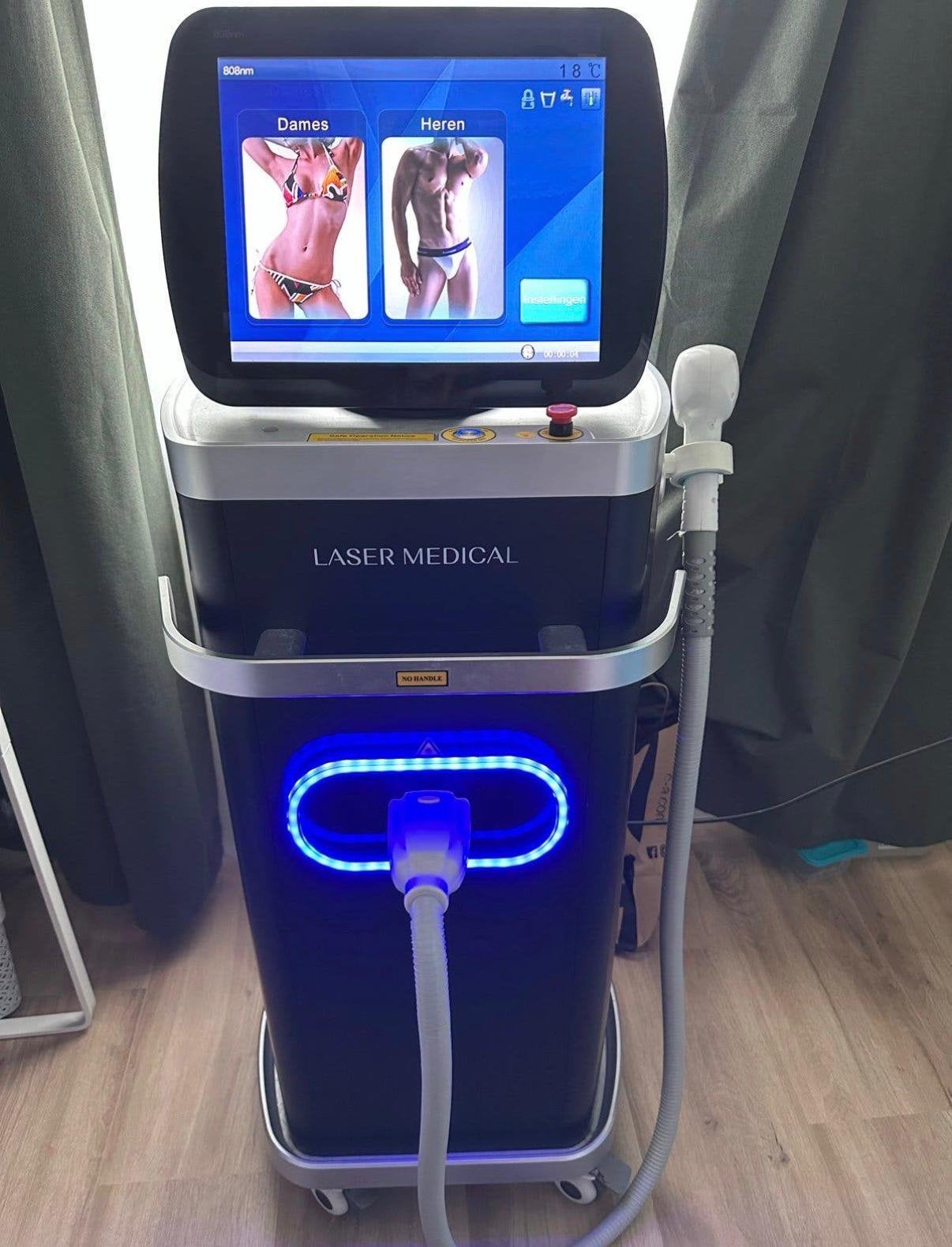 Diode Ice Laser 808nm Laser Medical, Ophalen, Zo goed als nieuw, Scheren en Epileren