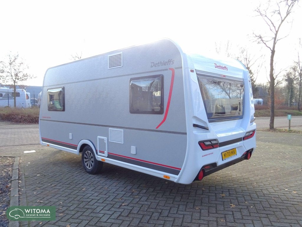 Dethleffs Summer Edition 460 EL Op show lengtebedden, Caravans en Kamperen, Caravans, Standaardzit, Bedrijf, Schokbreker, Dethleffs