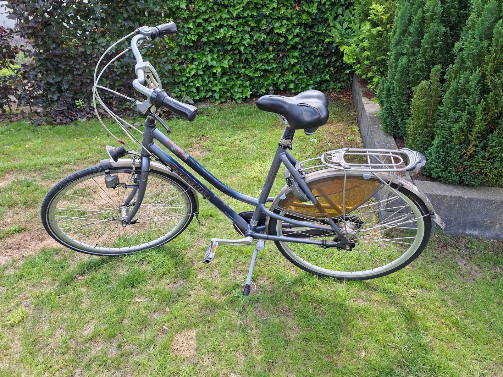 Gazelle Orange damesfiets
7 versnellingen Nexus
AXA slot inc, Ophalen, Gebruikt, Gazelle, Versnellingen