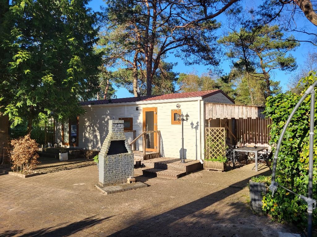 Chalet voor semi-permanente bewoning Bospark Bilthoven, In bos, 2 slaapkamers, Internet, Recreatiepark