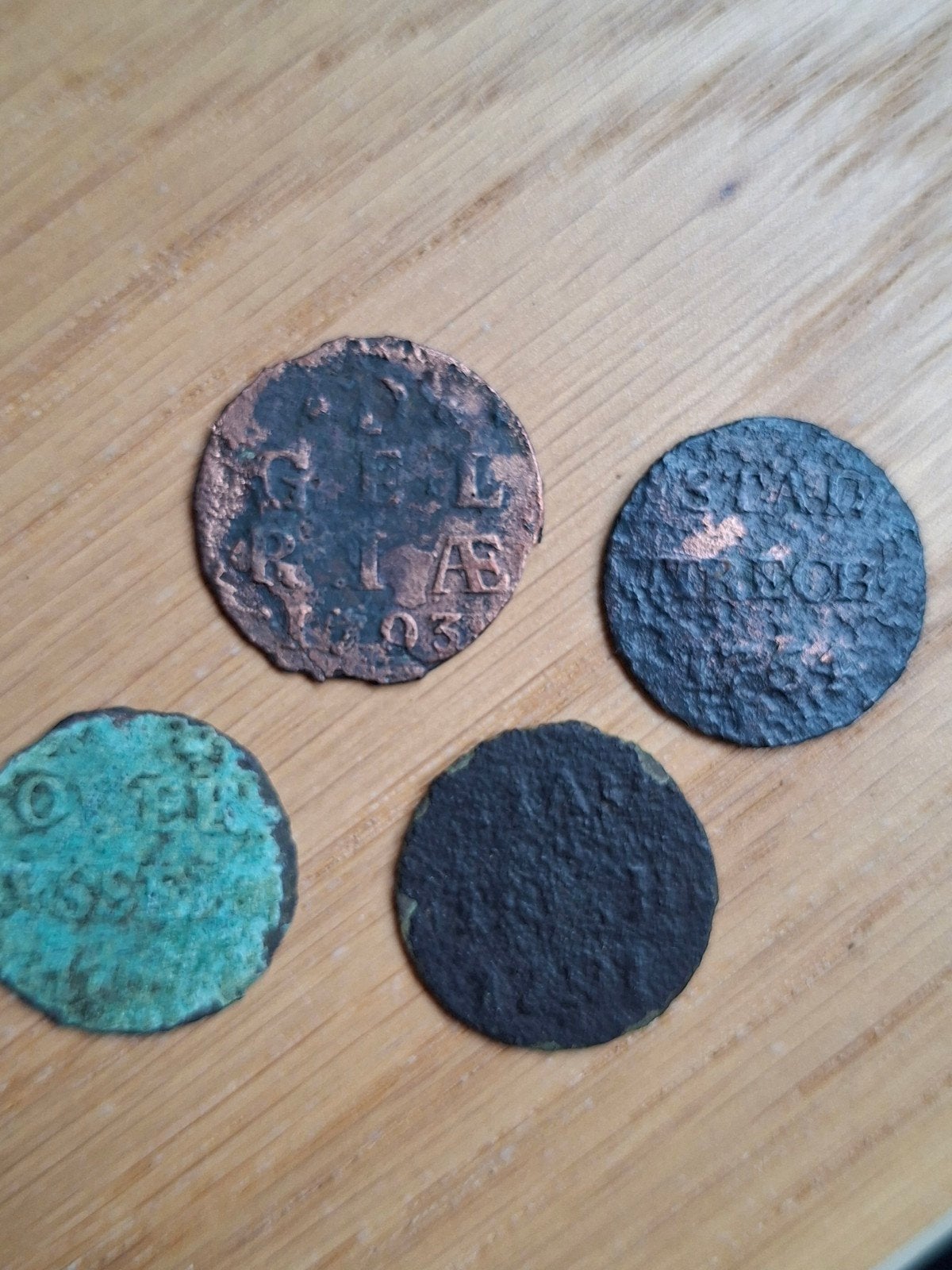 Vier duiten overijssel 1767, utrecht 1754, 91 gelderland1703, Postzegels en Munten, Munten | Nederland, Ophalen of Verzenden, Vóór koninkrijk