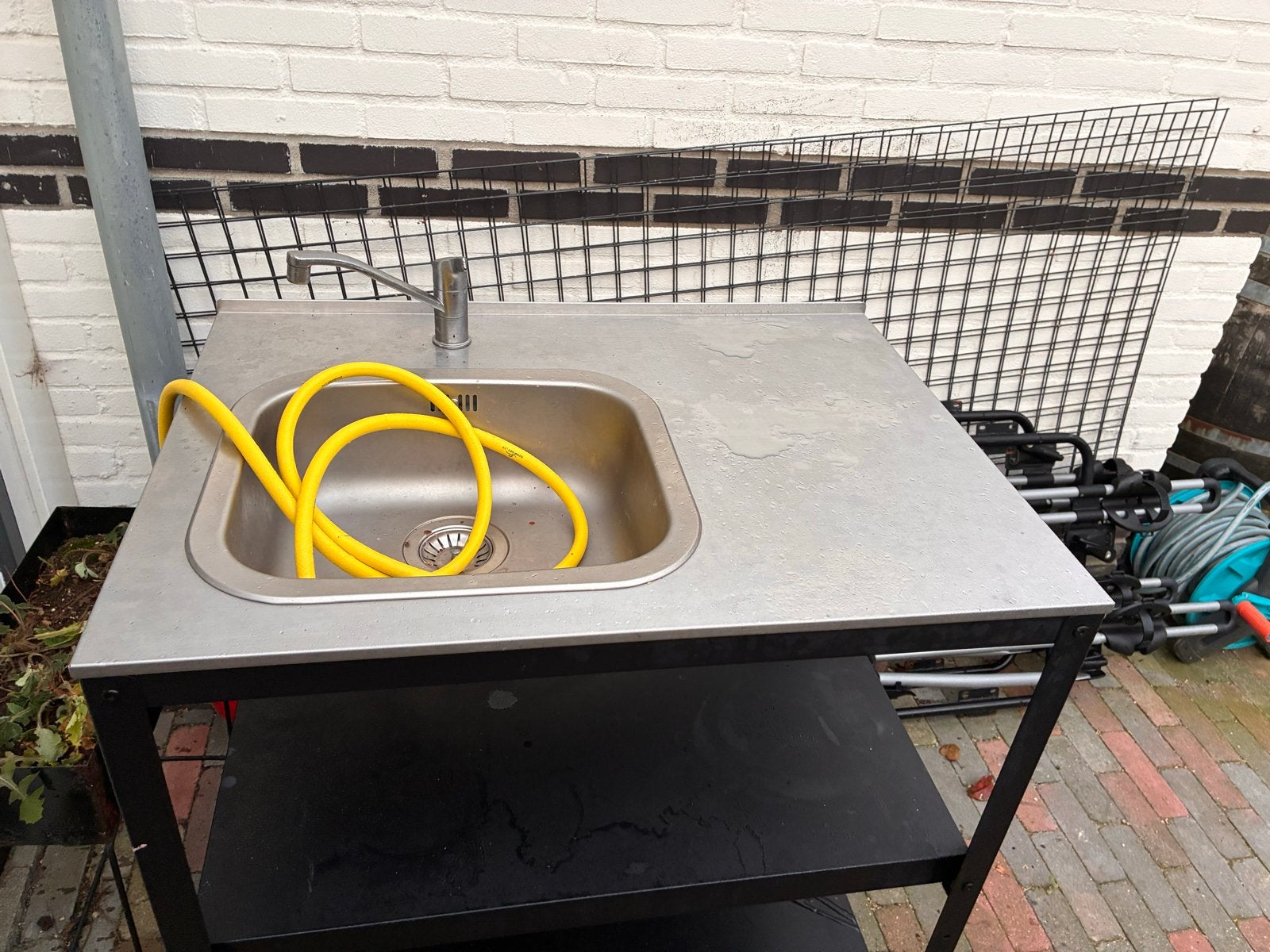 Buitenkeuken met spoelbak en kraan,  GRILLSKÄR, Ikea, Ophalen, Gebruikt, Vrijstaand