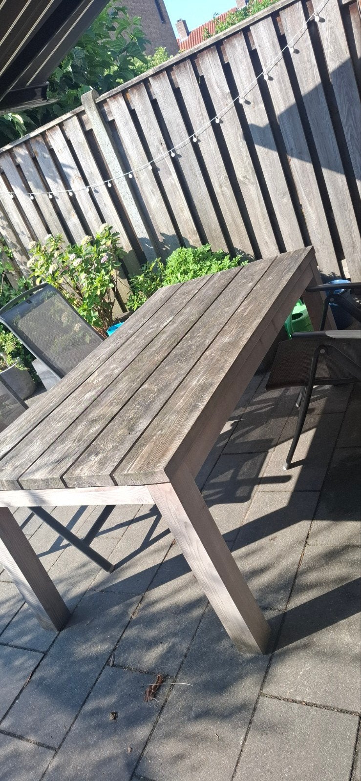 Tuintafel met 4 stoelen en kussens, Ophalen, 4 zitplaatsen, Gebruikt, Tuinset