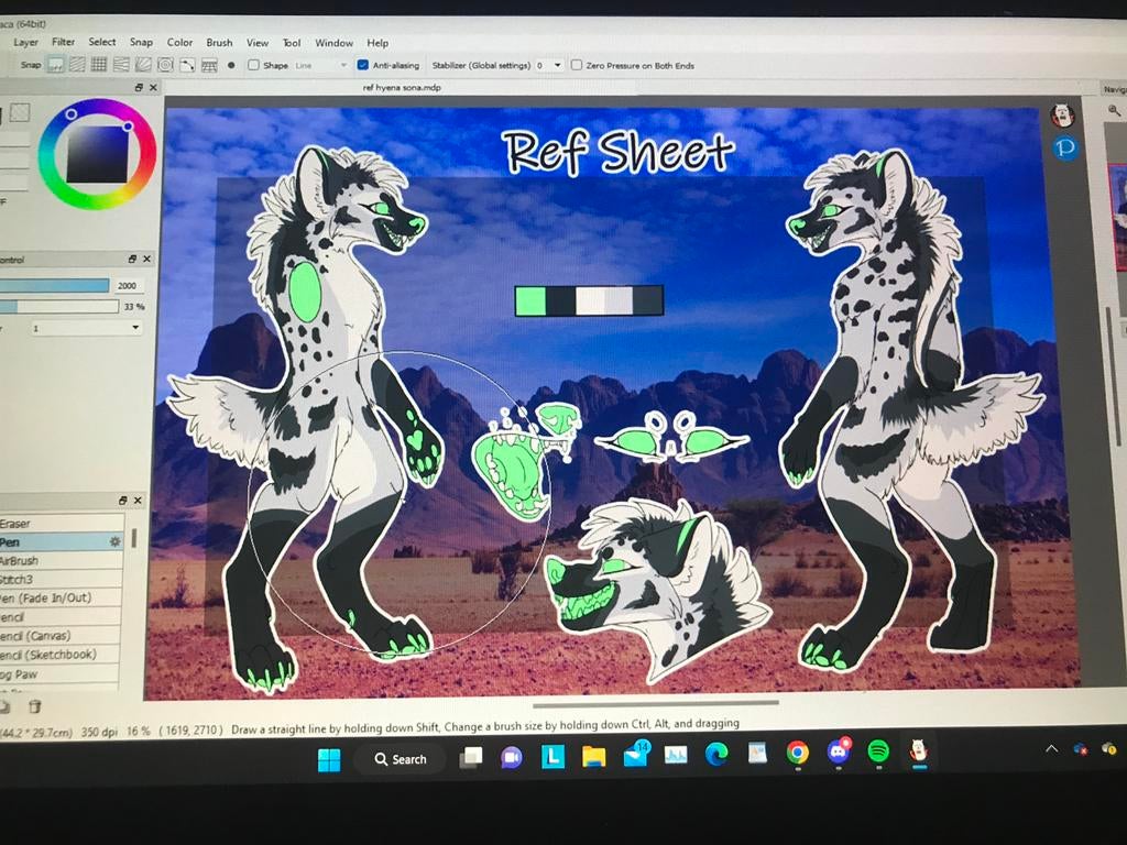 Fursuit art og badge, Ophalen of Verzenden