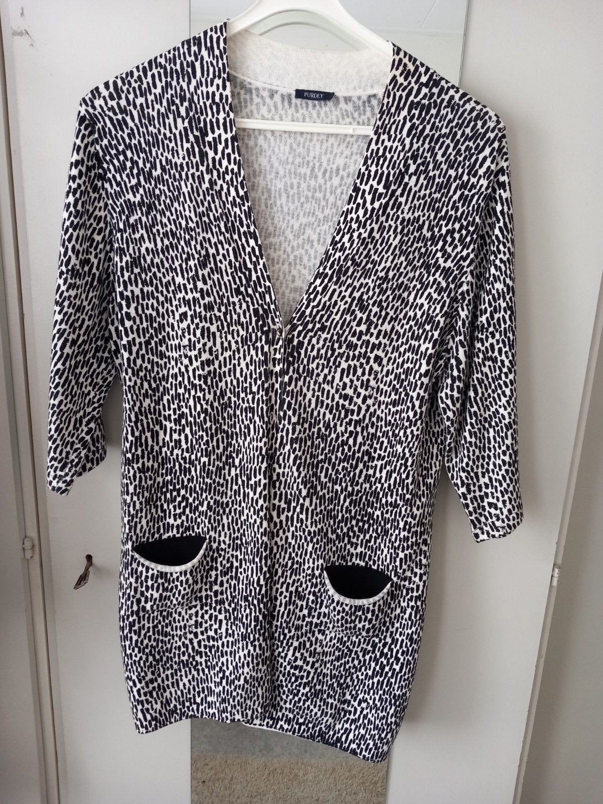 vest jasje van purdy maat 40 . 42.   €15., Kleding | Dames, Truien en Vesten, Zwart, Maat 42/44 (L), Ophalen of Verzenden, Zo goed als nieuw