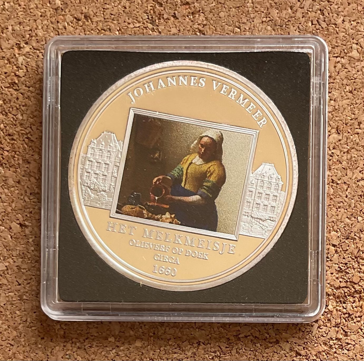 Penning Rijksmuseum - Johannes Vermeer - Het Melkmeisje, Ophalen of Verzenden, Overige materialen, Nederland