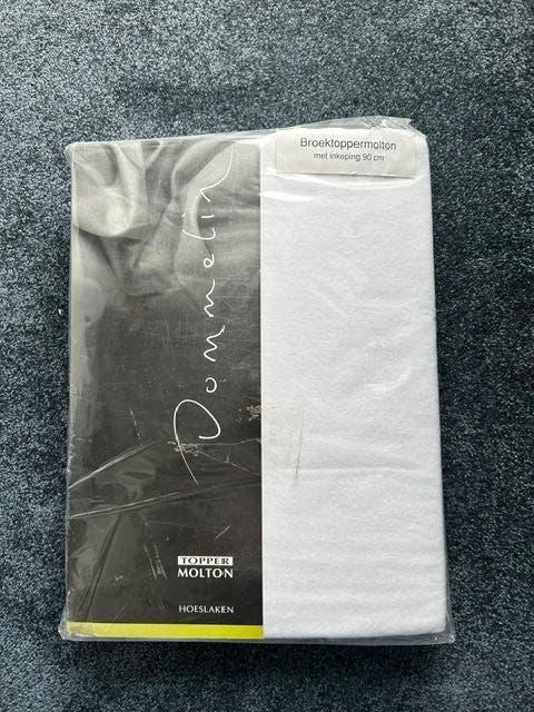 Dommelin Split Topper Molton Hoeslaken 160/200   100% Katoen, Huis en Inrichting, Slaapkamer | Beddengoed, Ophalen of Verzenden