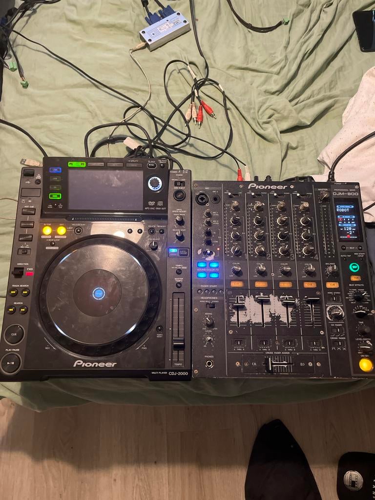 Pioneer DJ-set: CDJ-2000 en DJM-800, Ophalen, Zo goed als nieuw, Dj-set, Pioneer