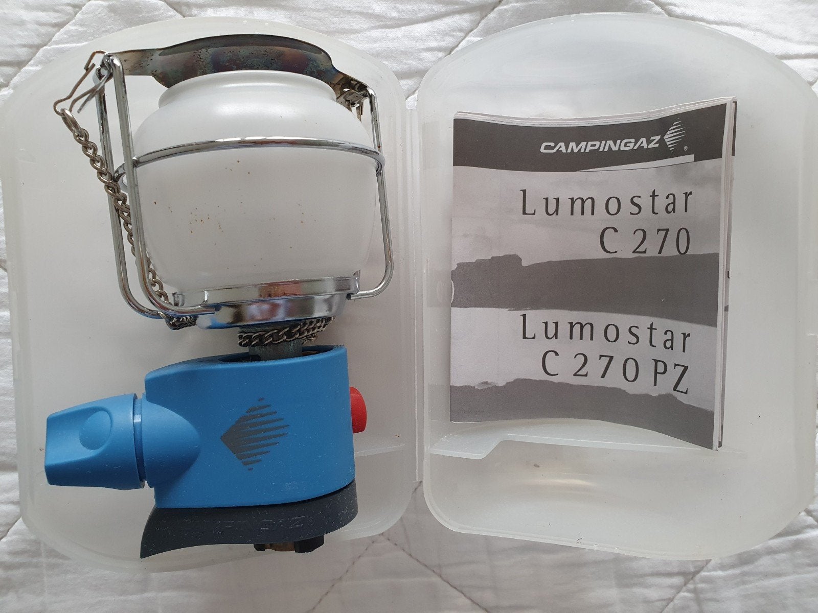 Campingaz Lumostar C270 gaslamp - werkend, Ophalen of Verzenden, Zo goed als nieuw