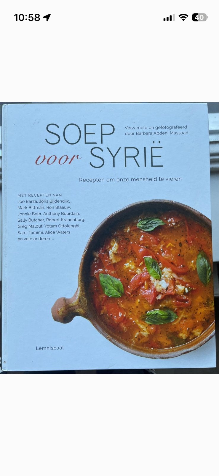 SOEP voor SYRIË - Kookboek met recepten, Boeken, Midden-Oosten en Marokko, Voorgerechten en Soepen, Ophalen of Verzenden, Zo goed als nieuw