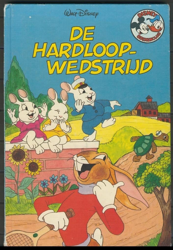 Walt Disney De hardloopwedstrijd 1982 Boek nr 6e jdu, Verzamelen, Disney, Verzenden, Overige figuren, Zo goed als nieuw, Overige typen