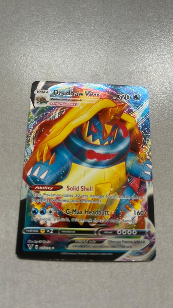 Drednaw VMAX Pokémon Kaart - Zo goed als nieuw, Ophalen of Verzenden, Zo goed als nieuw, Losse kaart