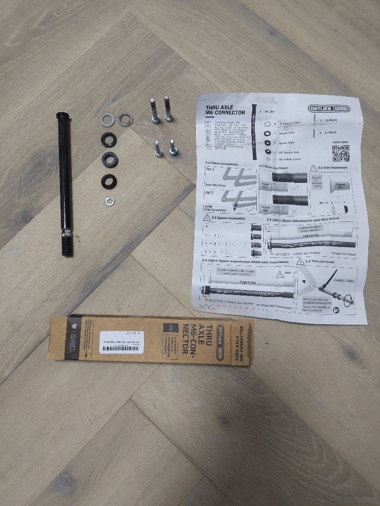 Ortlieb Thru Axle M6-Connector 1.5mm, Ophalen