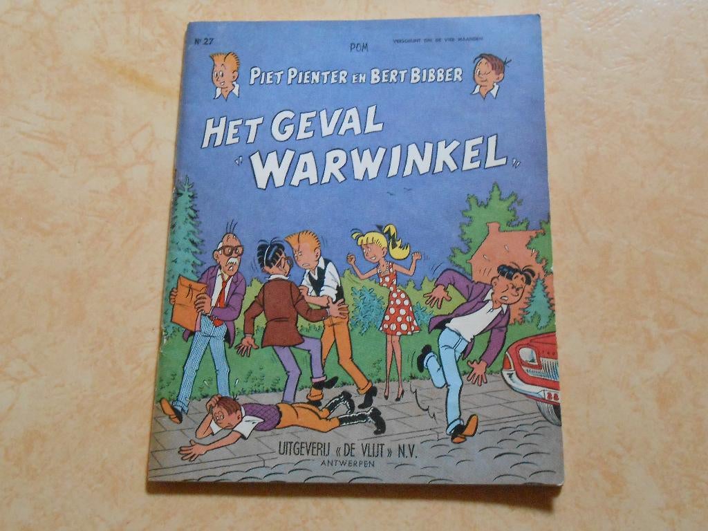 piet pienter en bert bibber 27 Het geval "Warwinkel" 1969, Pom, Eén stripboek, Ophalen of Verzenden, Zo goed als nieuw