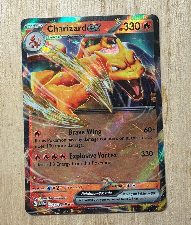 Charizard ex - 006/165 - 151 - Pokémon, Ophalen of Verzenden, Zo goed als nieuw