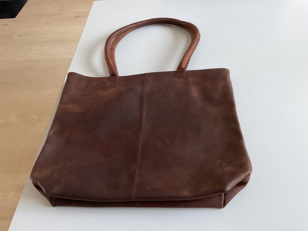 KASZER MERKTASSEN, Ophalen of Verzenden, Zo goed als nieuw, Bruin, Shopper