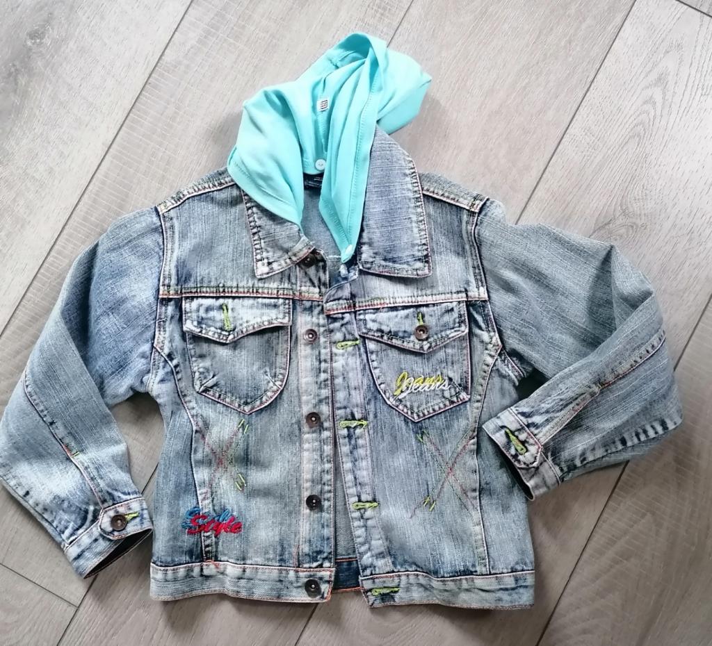 stoere spijkerjas maat 152 zgan, Kinderen en Baby's, Kinderkleding | Maat 152, Ophalen of Verzenden, Zo goed als nieuw, Jongen