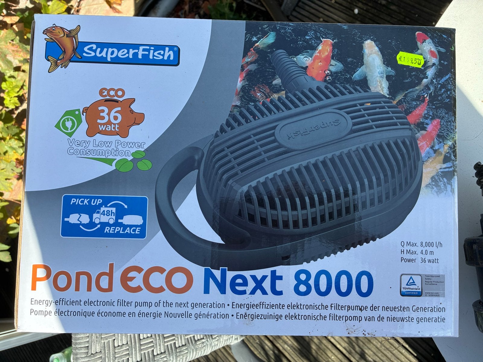 Vijverfilterset: SuperFish Pond ECO Next 8000, Oase UVC, luc, Ophalen, Gebruikt
