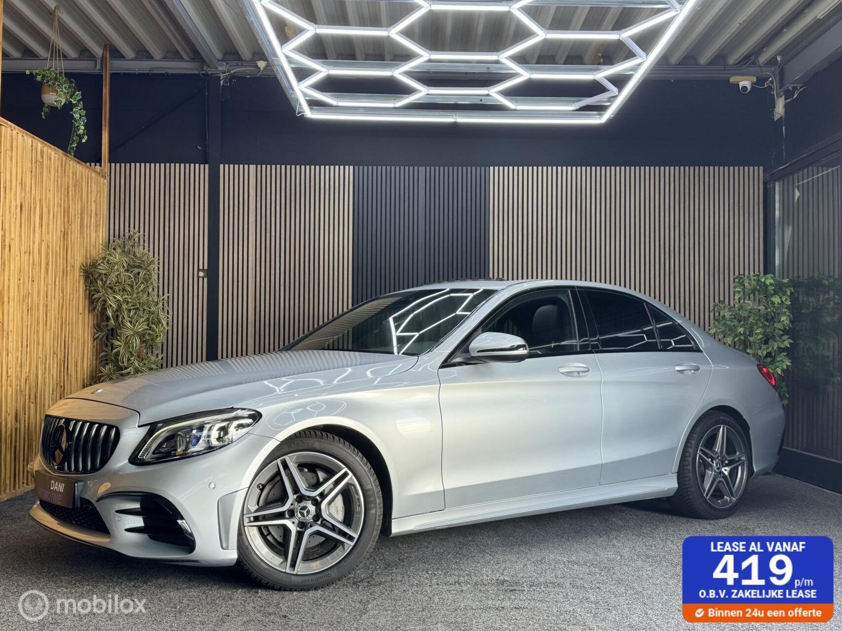 Mercedes C-klasse 180 Business Solution AMG|Led|Cam|Pano|Pdc, Bedrijf, Sedan, Automatische klimaatregeling, 16 km/l