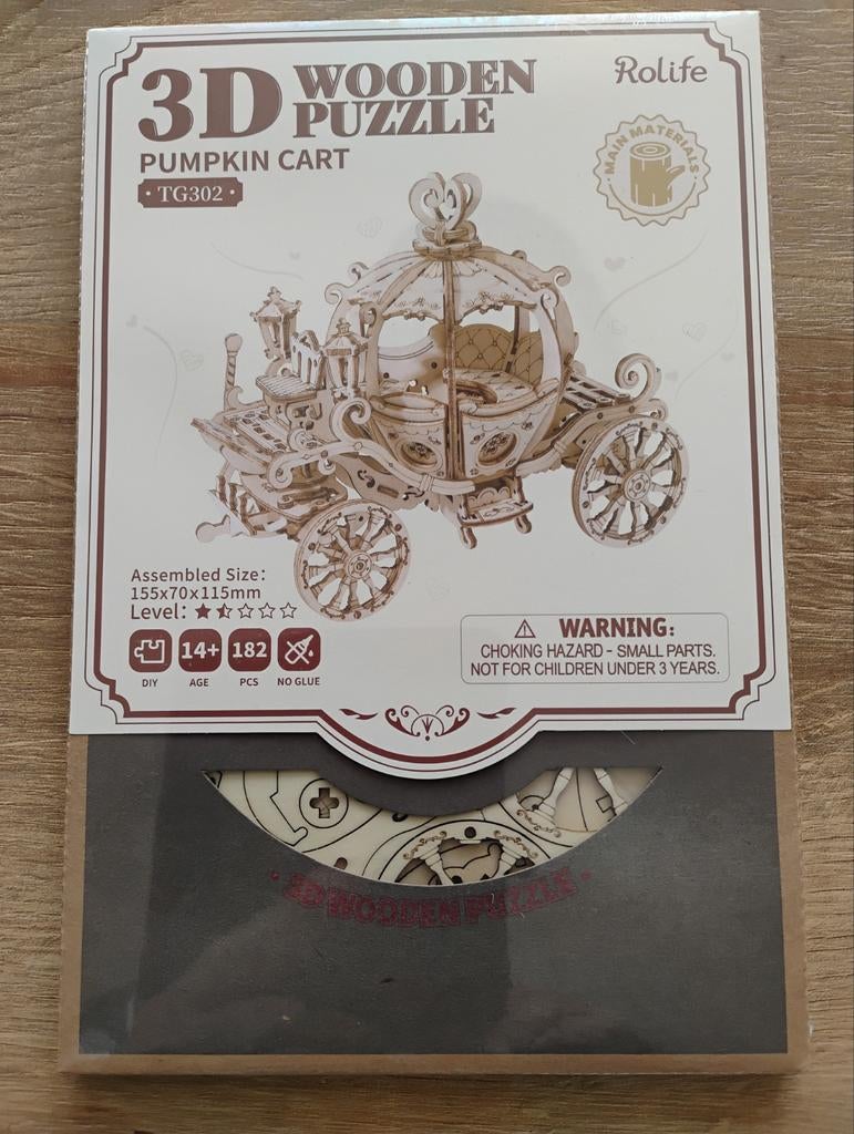 3 D puzzel van hout, Ophalen of Verzenden