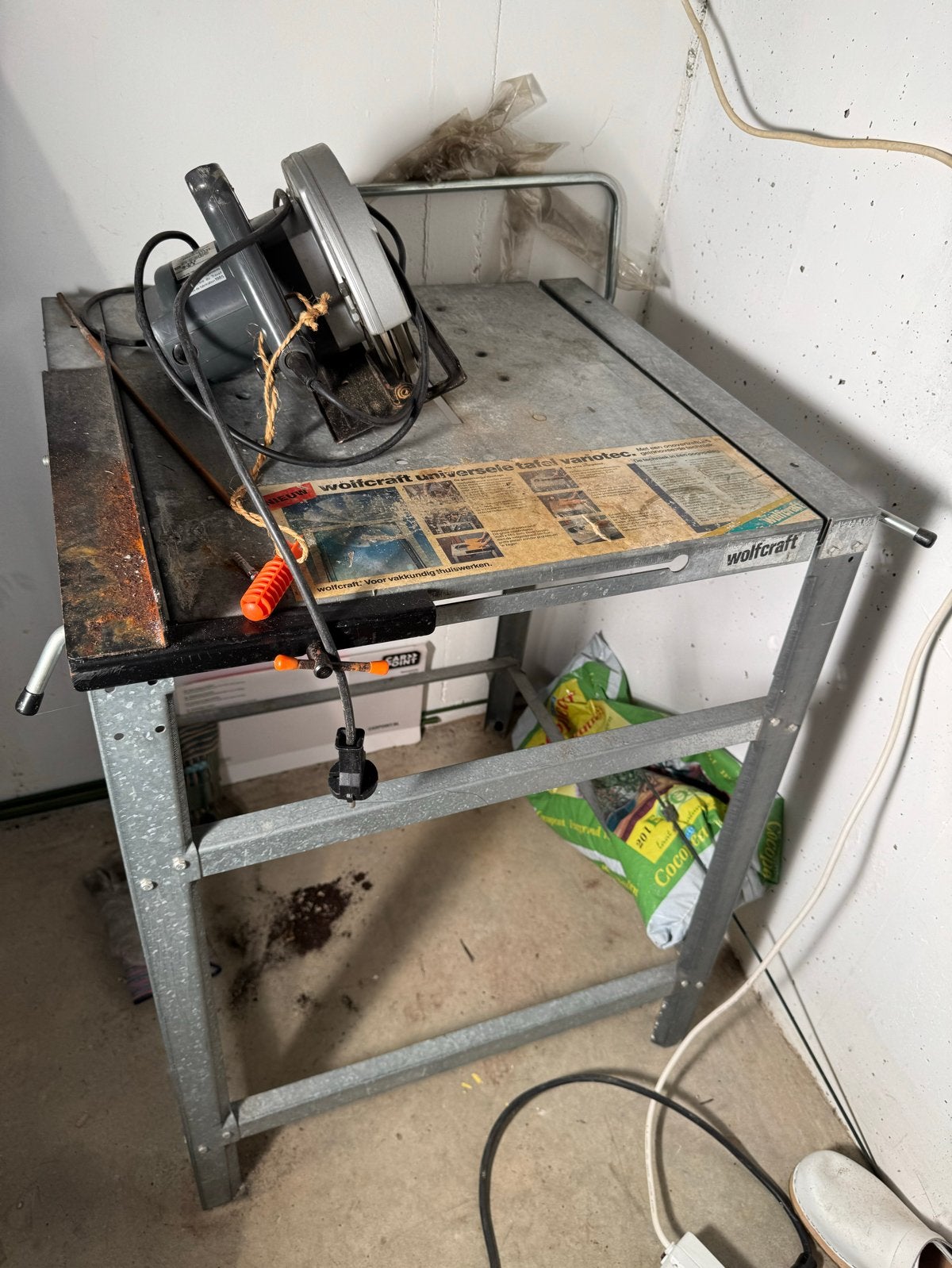 Wolfcraft universele zaag tafel VarioTec- Gratis, Ophalen, Gebruikt, Cirkelzaag, 600 tot 1200 watt