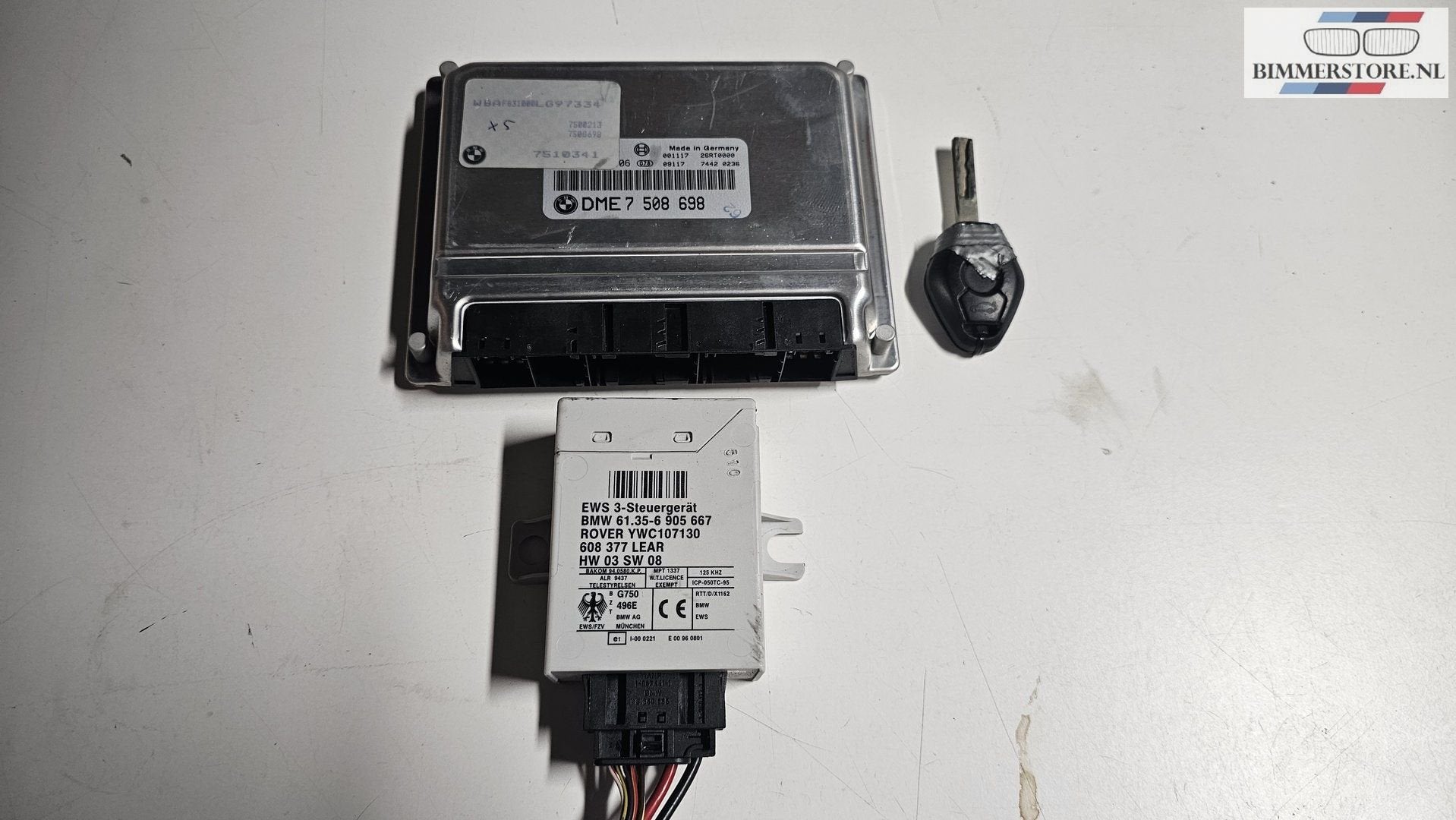 Startset Contactslot + ECU EWS BMW X5 E53 M62 4.4 1214750869, Auto-onderdelen, Gebruikt, -, -, Ophalen of Verzenden
