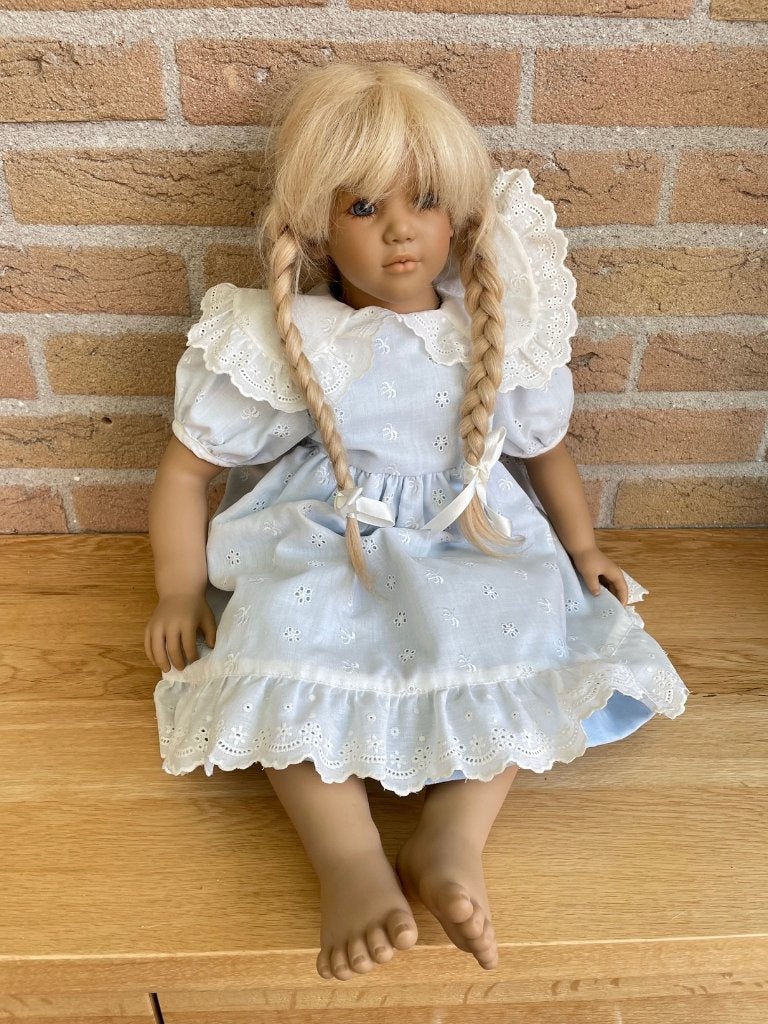 Annette Himstedt Jule met pony, 65cm., Verzamelen, Poppen, Annette Himstedt, Ophalen of Verzenden, Zo goed als nieuw, Pop