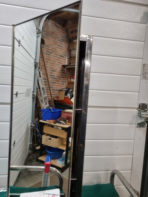medicijnkast met spiegel en 2 schappen rvs, Ophalen of Verzenden, 'T Olde Gre-j, Info@toldegrej.nl, Endepoelstraat 20f Didam
