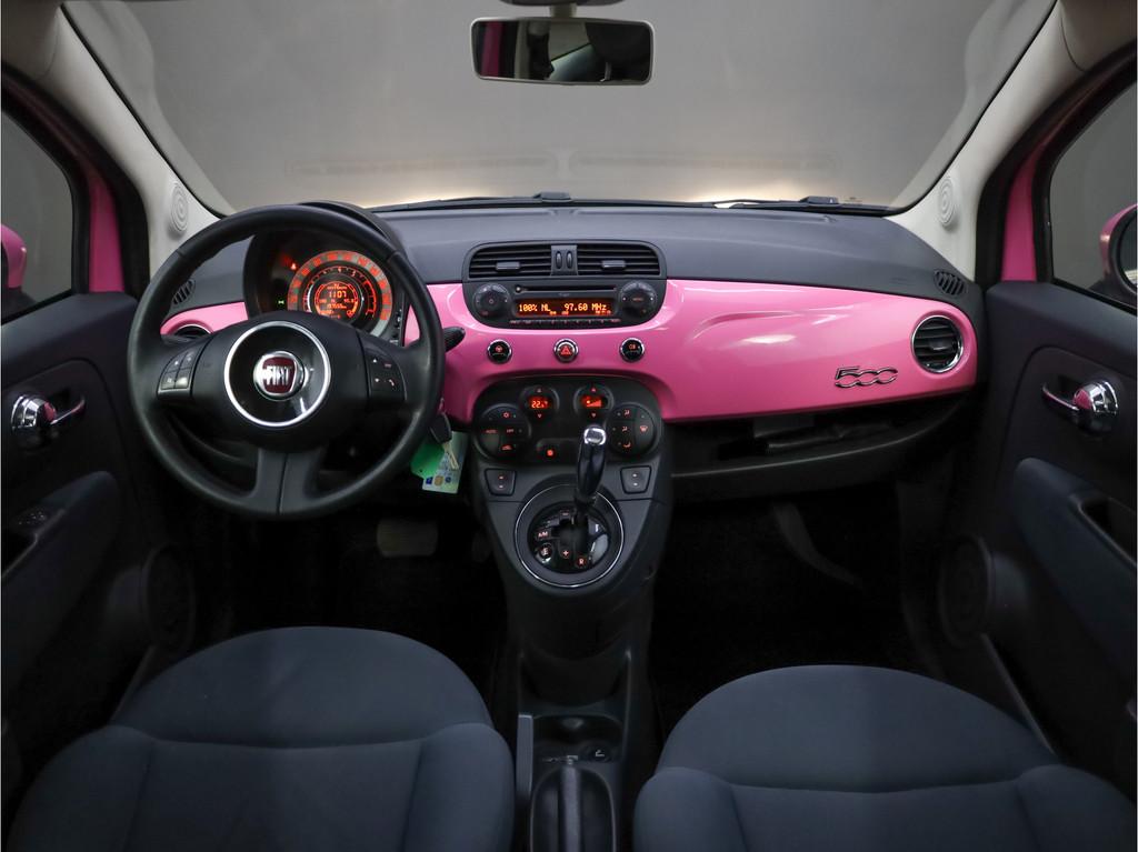 Fiat 500 1.2 Rosa | Automaat | Opendak (bj 2011), Euro 5, Stof, Gebruikt, Origineel Nederlands