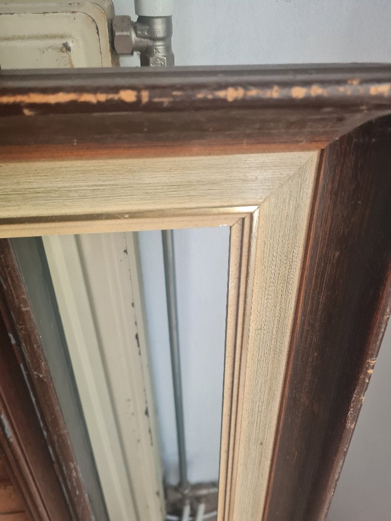Grote vintage houten lijst foto 1 t/m 3, Huis en Inrichting, Woonaccessoires | Lijsten, Ophalen, Heikant 21 Kaatsheuvel, Schilderijlijst