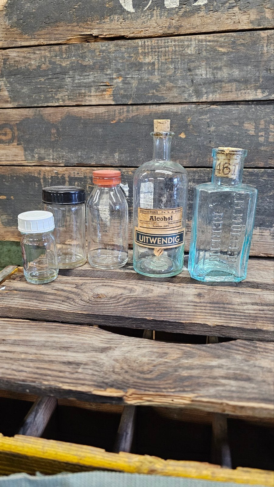Apothekers flesjes, Antiek en Kunst, Curiosa en Brocante, Ophalen of Verzenden