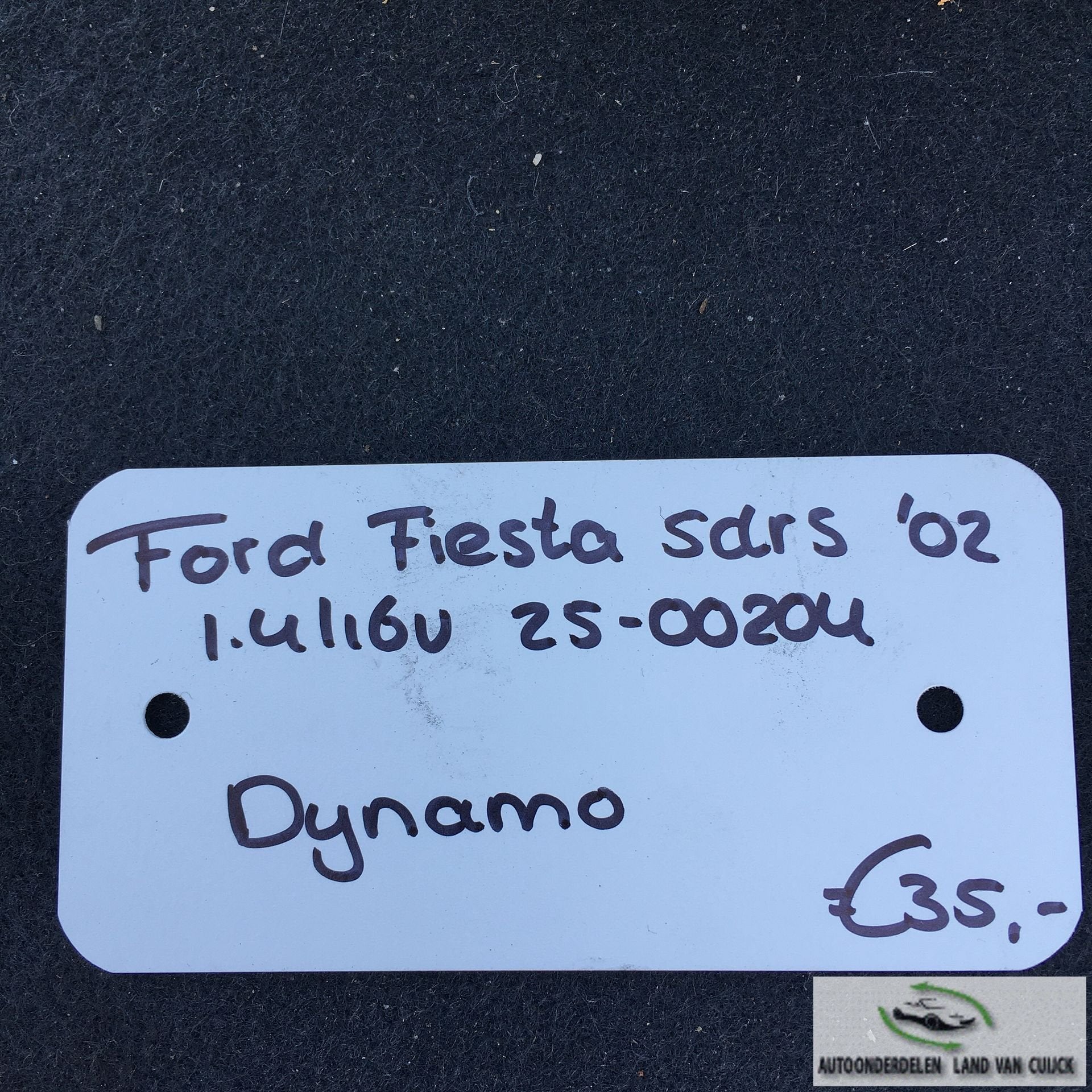 Ford Fiesta 1.4 16v 5drs  2002 2500204   Dynamo, Gebruikt, -, -, Ophalen of Verzenden
